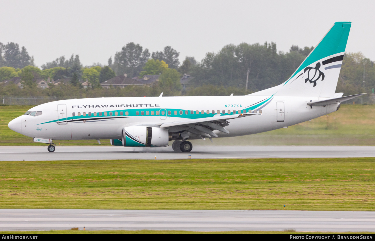 Aircraft Photo of N737KA | Boeing 737-7BX | Hawaii Shuttle | AirHistory.net #466064