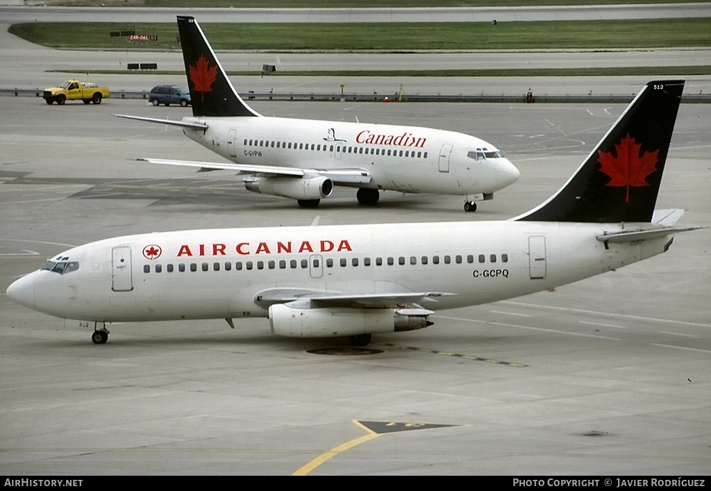 Aircraft Photo of C-GCPQ | Boeing 737-217/Adv | Air Canada | AirHistory.net #466113