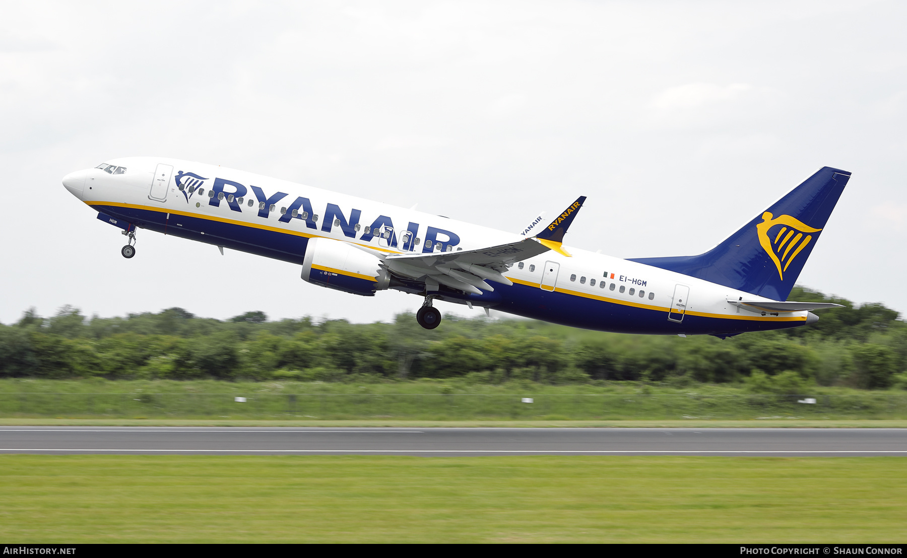 Aircraft Photo of EI-HGM | Boeing 737-8200 Max 200 | Ryanair | AirHistory.net #466121