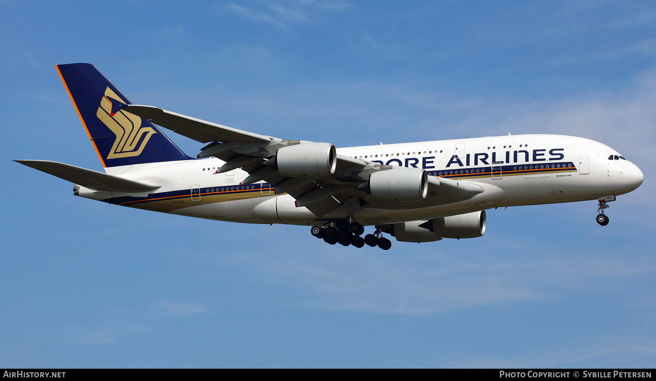 Aircraft Photo of 9V-SKY | Airbus A380-841 | Singapore Airlines | AirHistory.net #466234