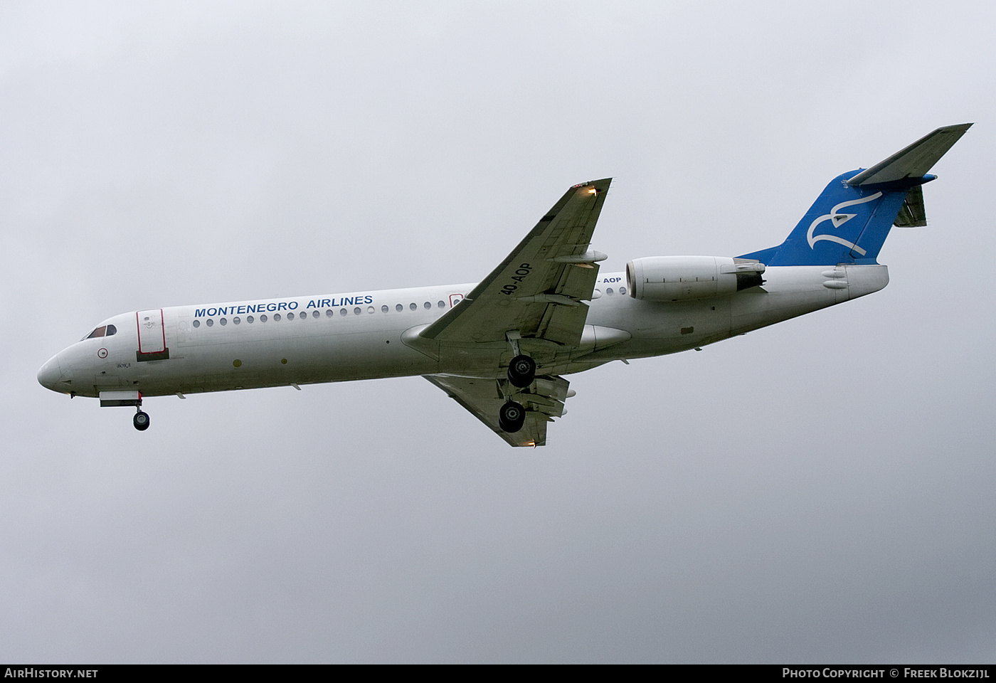 Aircraft Photo of 4O-AOP | Fokker 100 (F28-0100) | Montenegro Airlines | AirHistory.net #466250