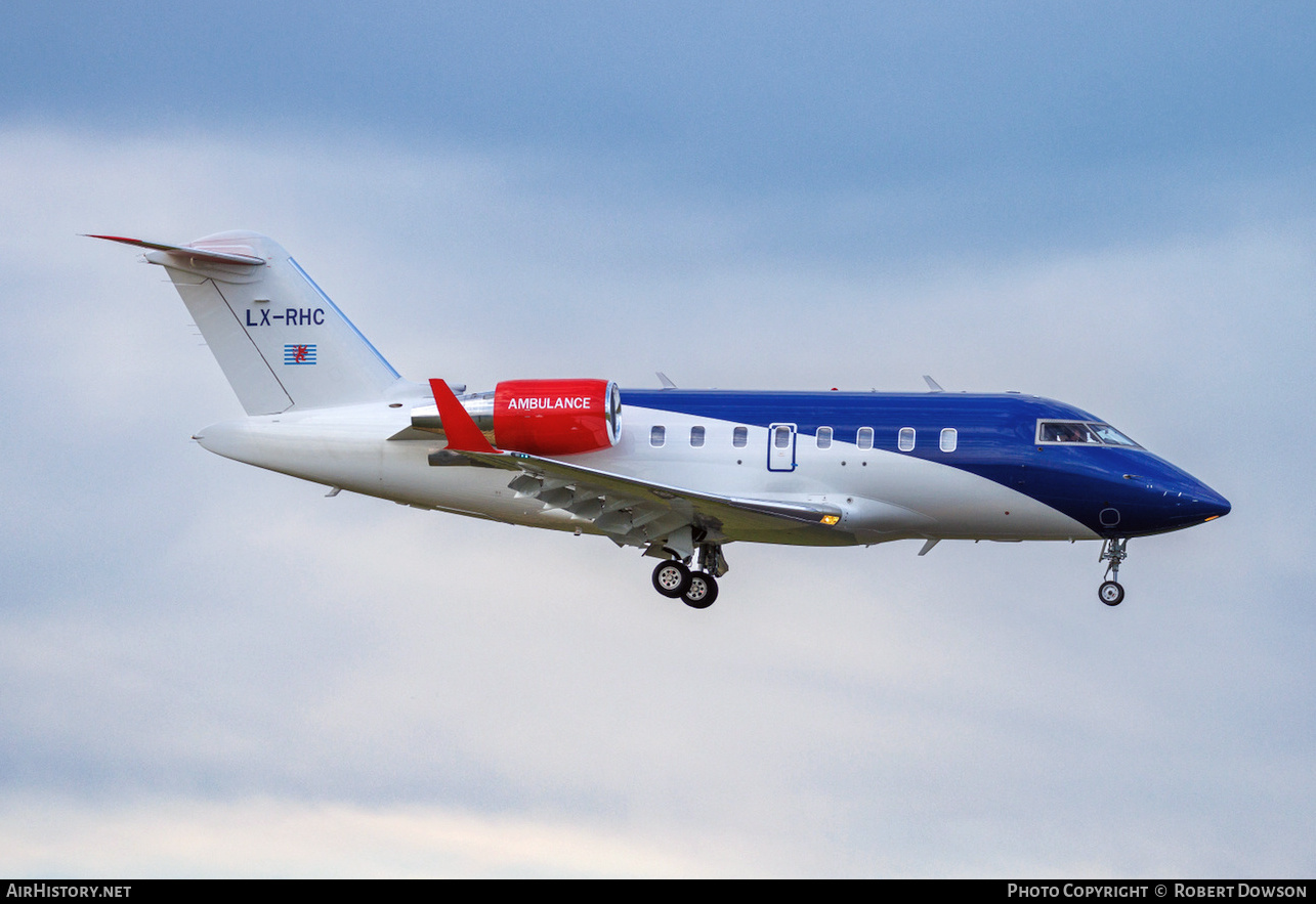 Aircraft Photo of LX-RHC | Bombardier Challenger 605 (CL-600-2B16) | LAR - Luxembourg Air Rescue | AirHistory.net #466279