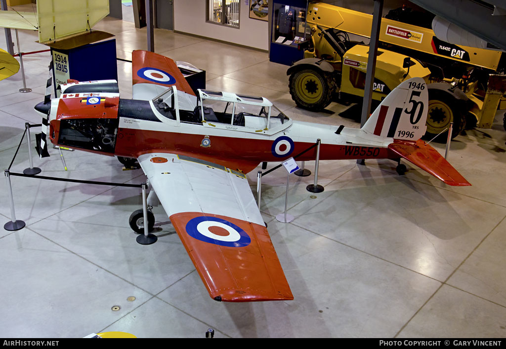 Aircraft Photo of WB550 | De Havilland DHC-1 Chipmunk T10 | UK - Air Force | AirHistory.net #466284