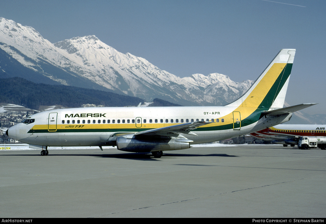 Aircraft Photo of OY-APR | Boeing 737-2L9/Adv | Maersk Air | AirHistory.net #466304
