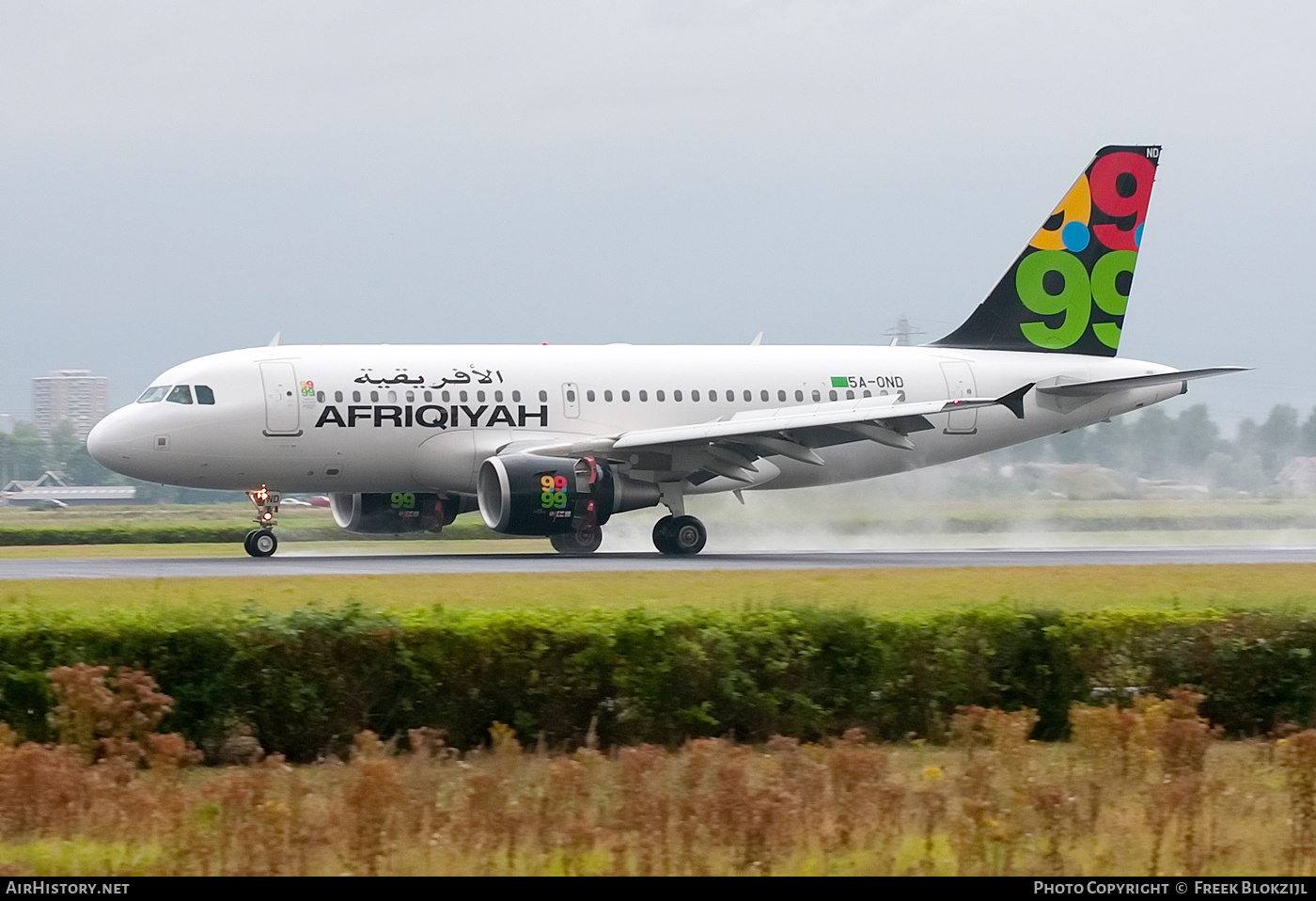 Aircraft Photo of 5A-OND | Airbus A319-111 | Afriqiyah Airways | AirHistory.net #466312