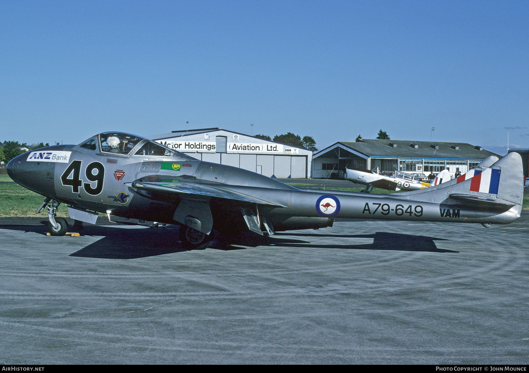 Aircraft Photo of ZK-VAM / A79-649 | De Havilland D.H. 115 Vampire T35 | New Zealand Warbirds | Australia - Air Force | AirHistory.net #466330