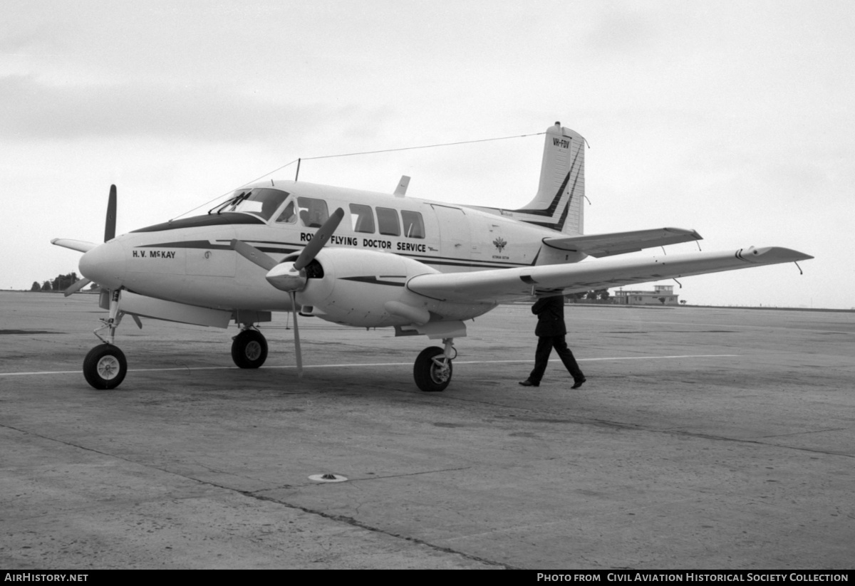 Aircraft Photo of VH-FDV | Beech 65 Queen Air | Royal Flying Doctor Service - RFDS | AirHistory.net #466370