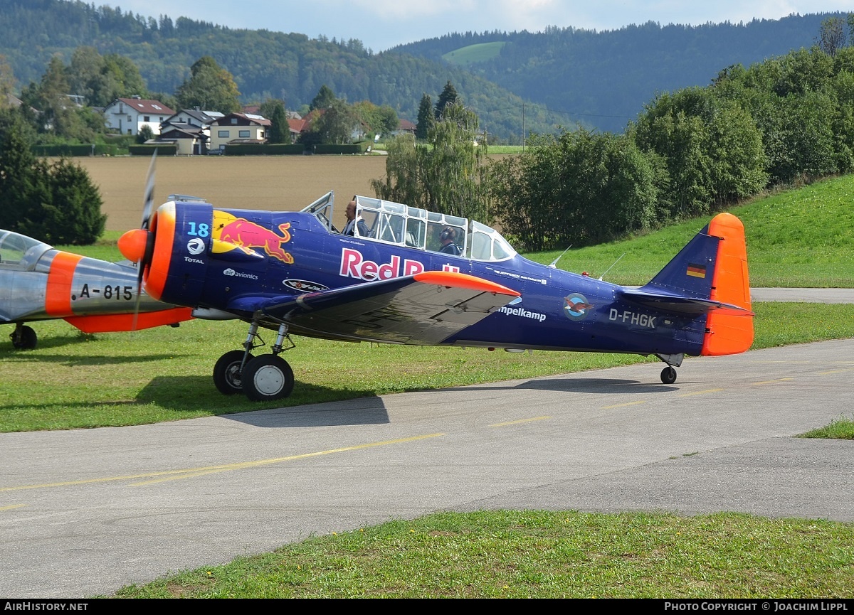 Aircraft Photo of D-FHGK | North American AT-16 Harvard IIB | Red Bull | AirHistory.net #466480
