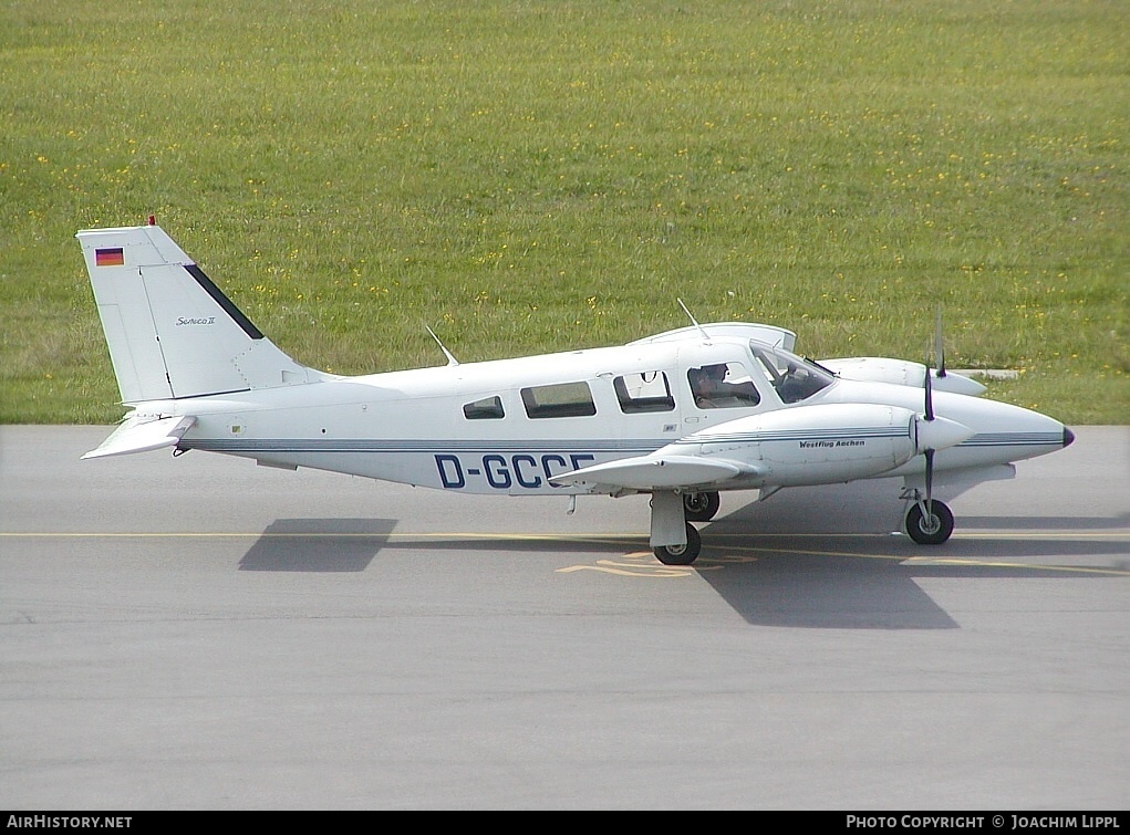Aircraft Photo of D-GCCF | Piper PA-34-200T Seneca II | Westflug Aachen | AirHistory.net #466525