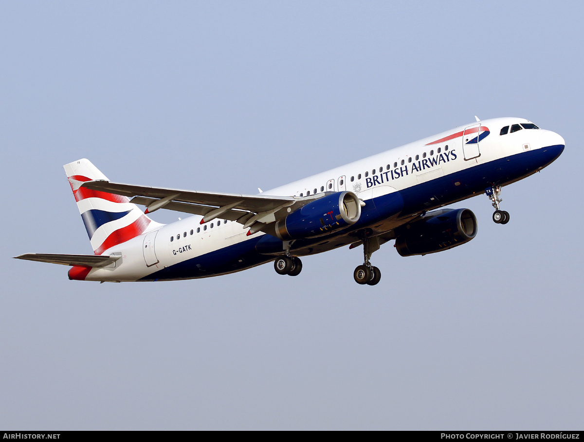 Aircraft Photo of G-GATK | Airbus A320-233 | British Airways | AirHistory.net #466562