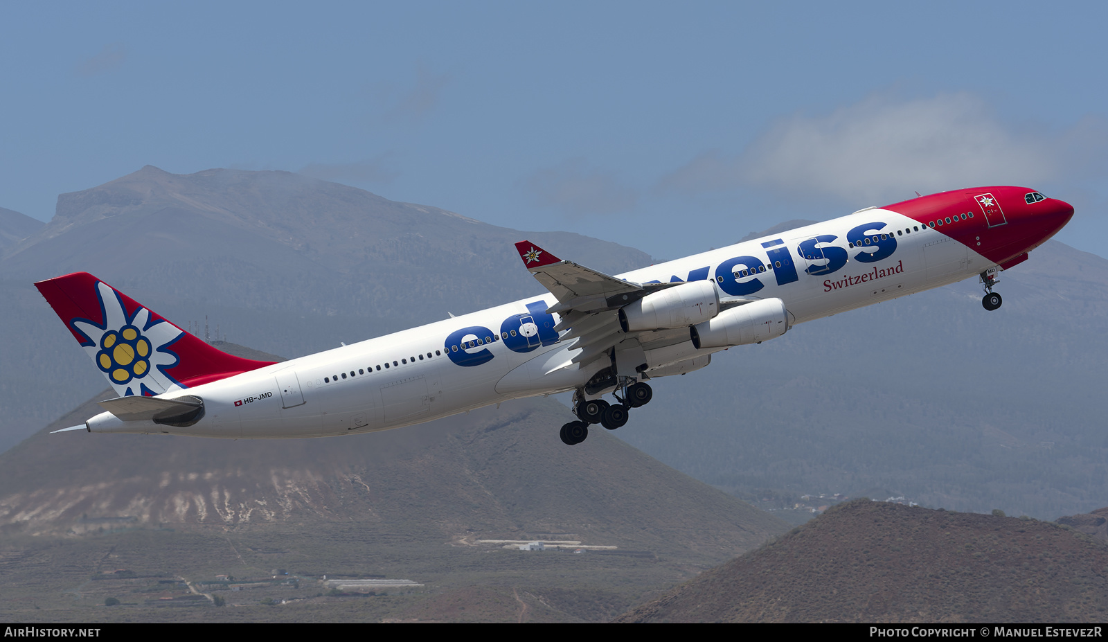 Aircraft Photo of HB-JMD | Airbus A340-313 | Edelweiss Air | AirHistory.net #466573