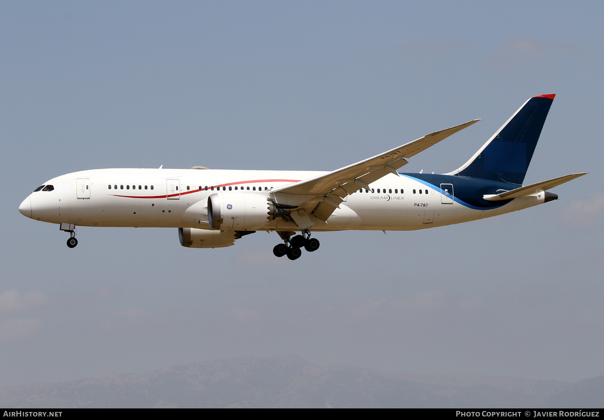 Aircraft Photo of P4-787 | Boeing 787-8 Dreamliner | AirHistory.net #466574