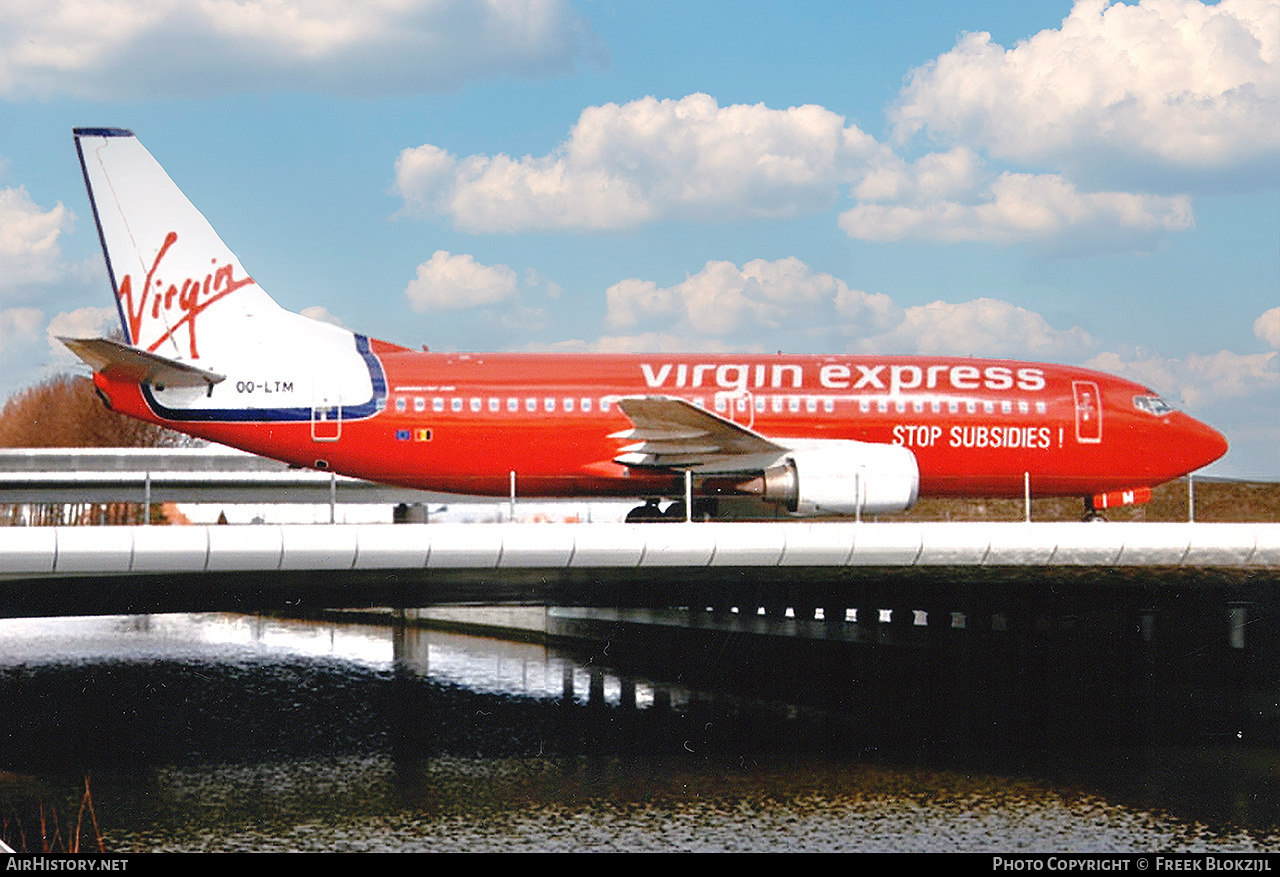 Aircraft Photo of OO-LTM | Boeing 737-3M8 | Virgin Express | AirHistory.net #466591