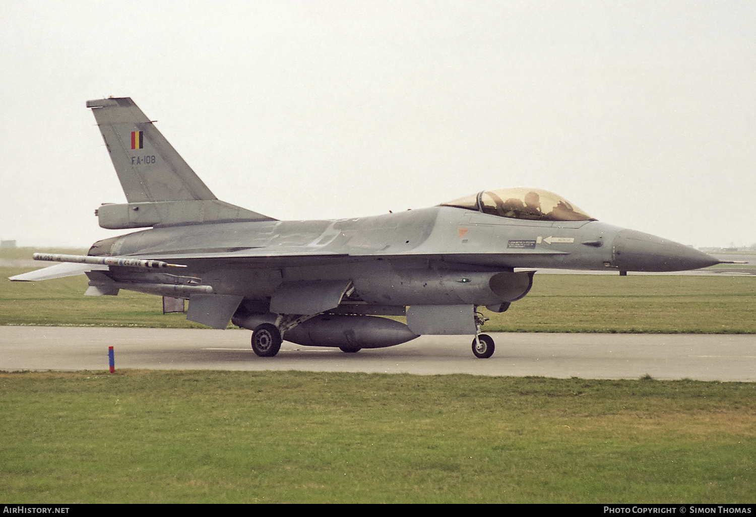Aircraft Photo of FA-108 | General Dynamics F-16A Fighting Falcon | Belgium - Air Force | AirHistory.net #466600