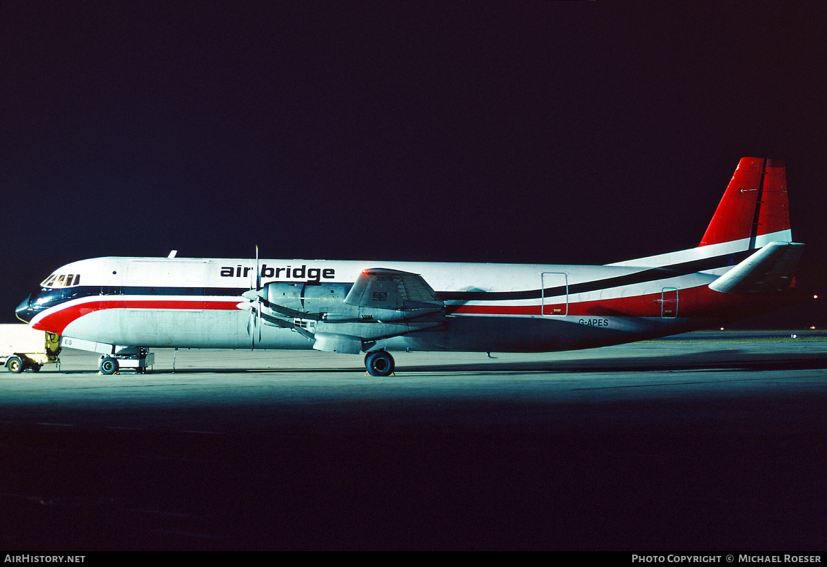 Aircraft Photo of G-APES | Vickers 953C Merchantman | Air Bridge | AirHistory.net #466611