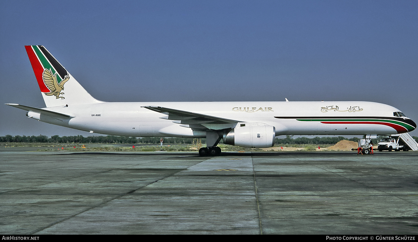 Aircraft Photo of VH-AWE | Boeing 757-23APF | Gulf Air | AirHistory.net #466648