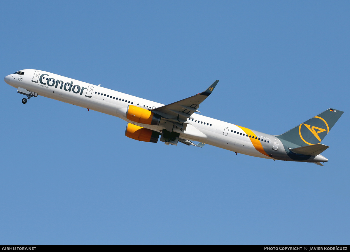 Aircraft Photo of D-ABOL | Boeing 757-330 | Condor Flugdienst | AirHistory.net #466759