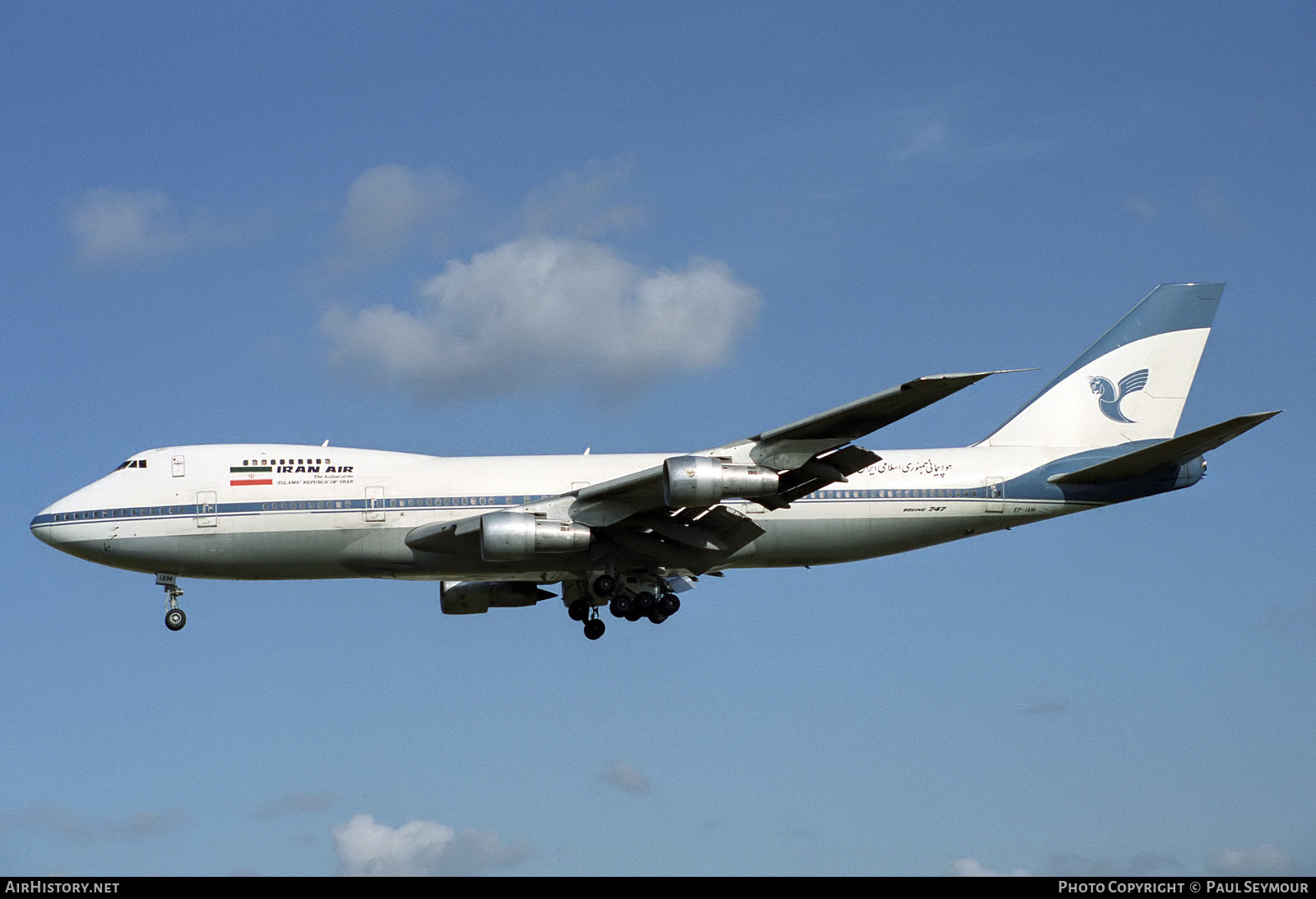 Aircraft Photo of EP-IAM | Boeing 747-186B | Iran Air | AirHistory.net #466780