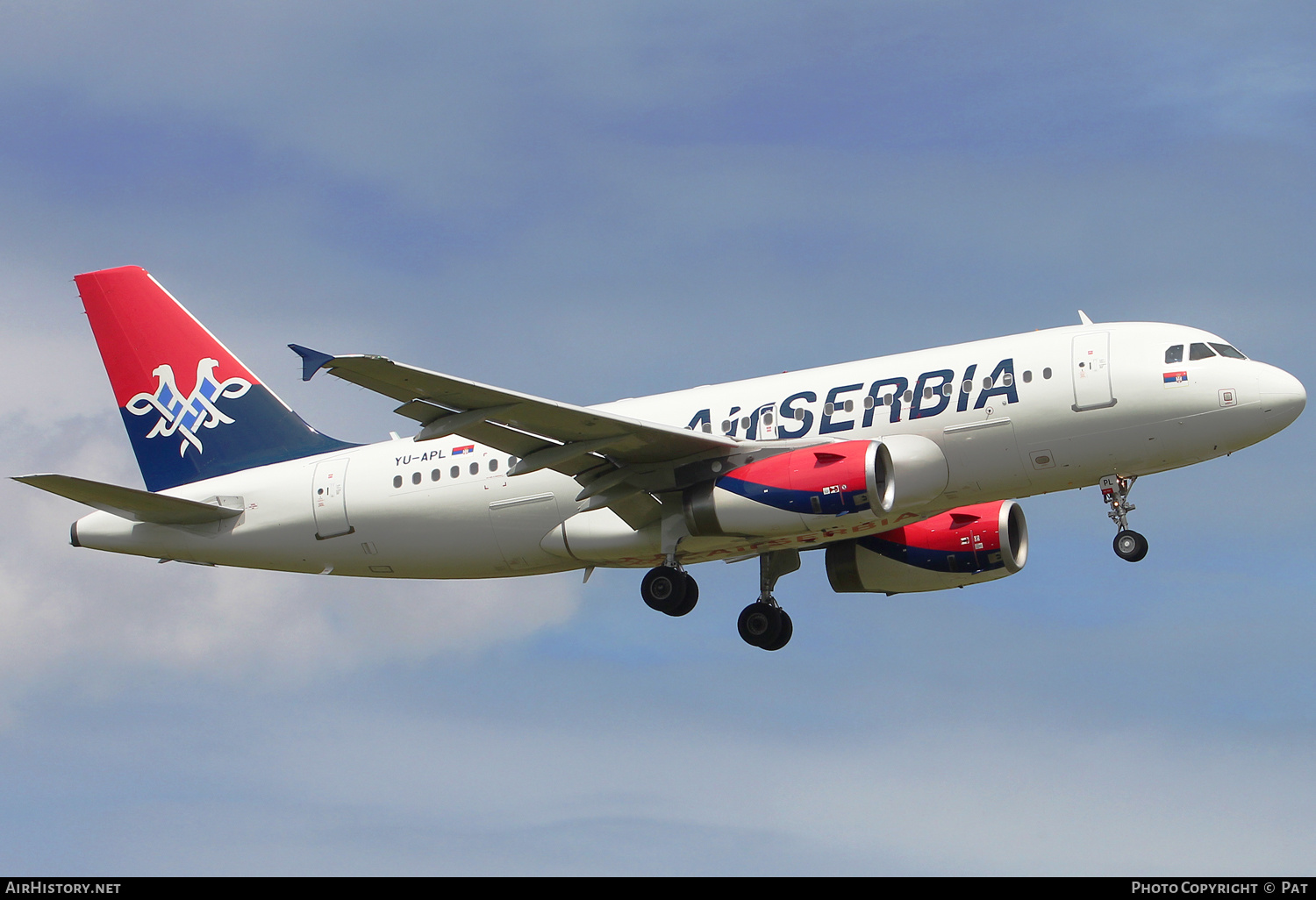 Aircraft Photo of YU-APL | Airbus A319-132 | Air Serbia | AirHistory.net #466786
