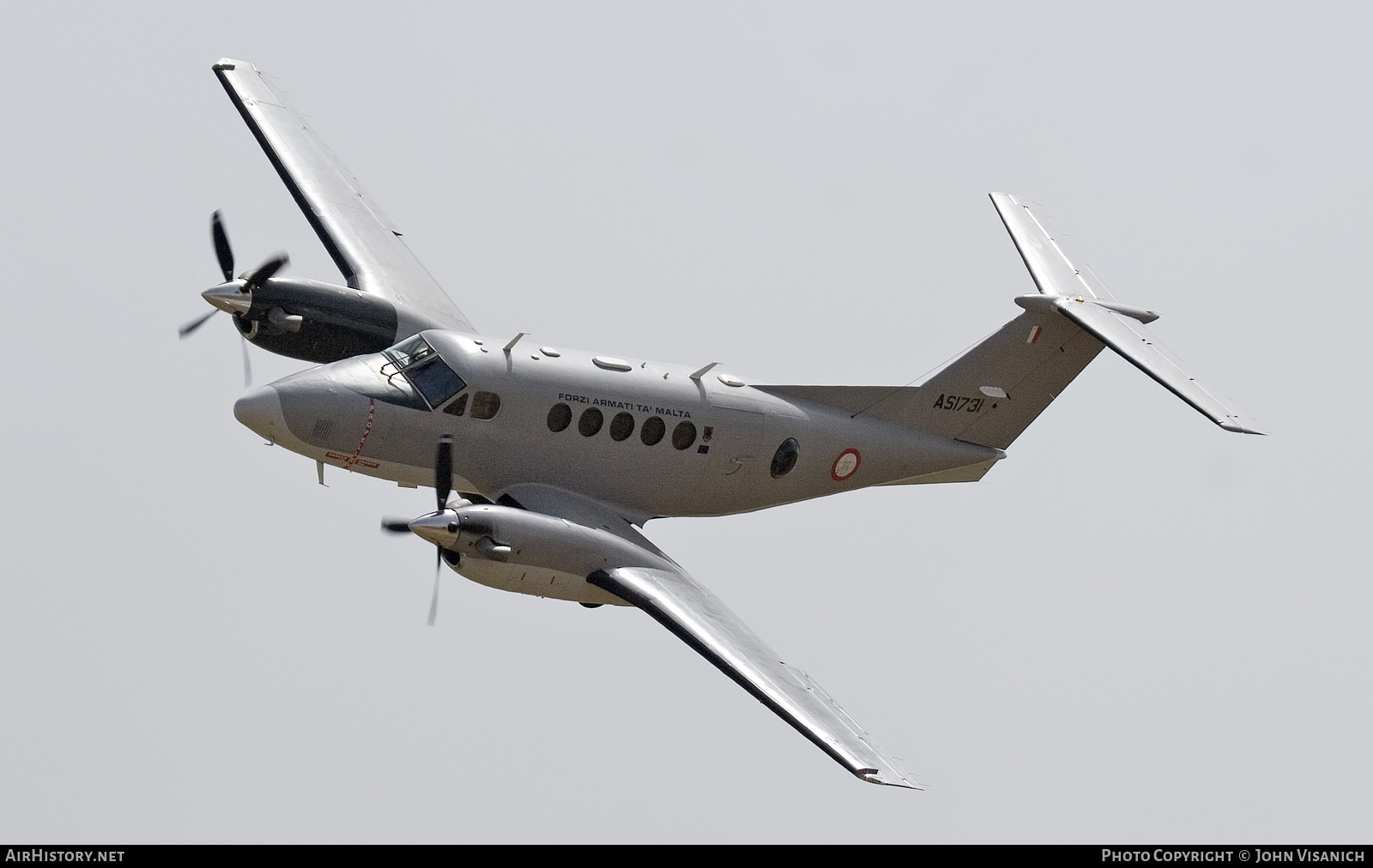 Aircraft Photo of AS1731 | Beechcraft 250 King Air (200GT) | Malta - Air Force | AirHistory.net #466803