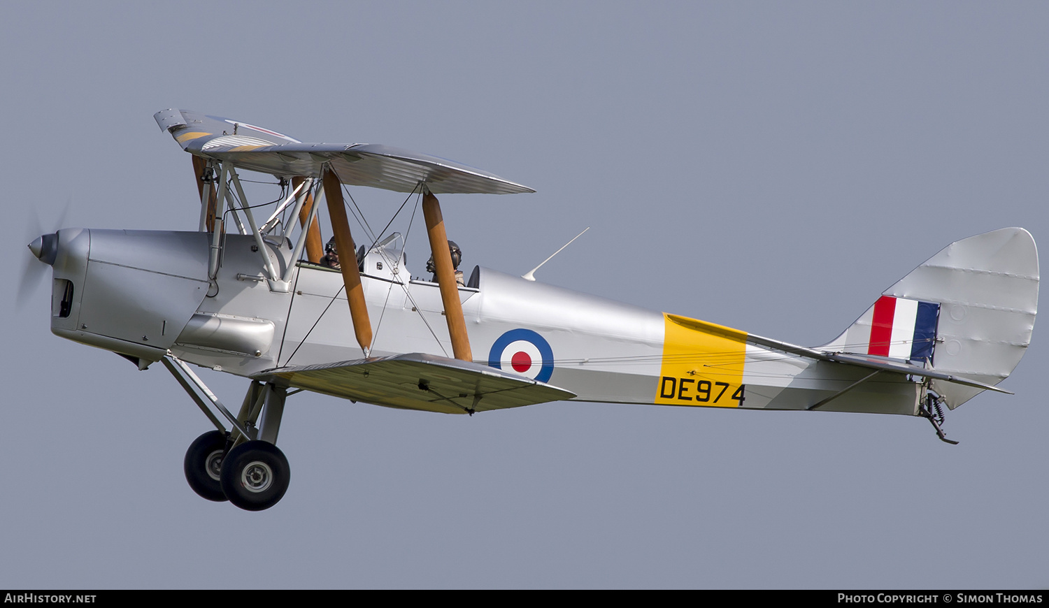 Aircraft Photo of G-ANZZ / DE974 | De Havilland D.H. 82A Tiger Moth II | UK - Air Force | AirHistory.net #466870