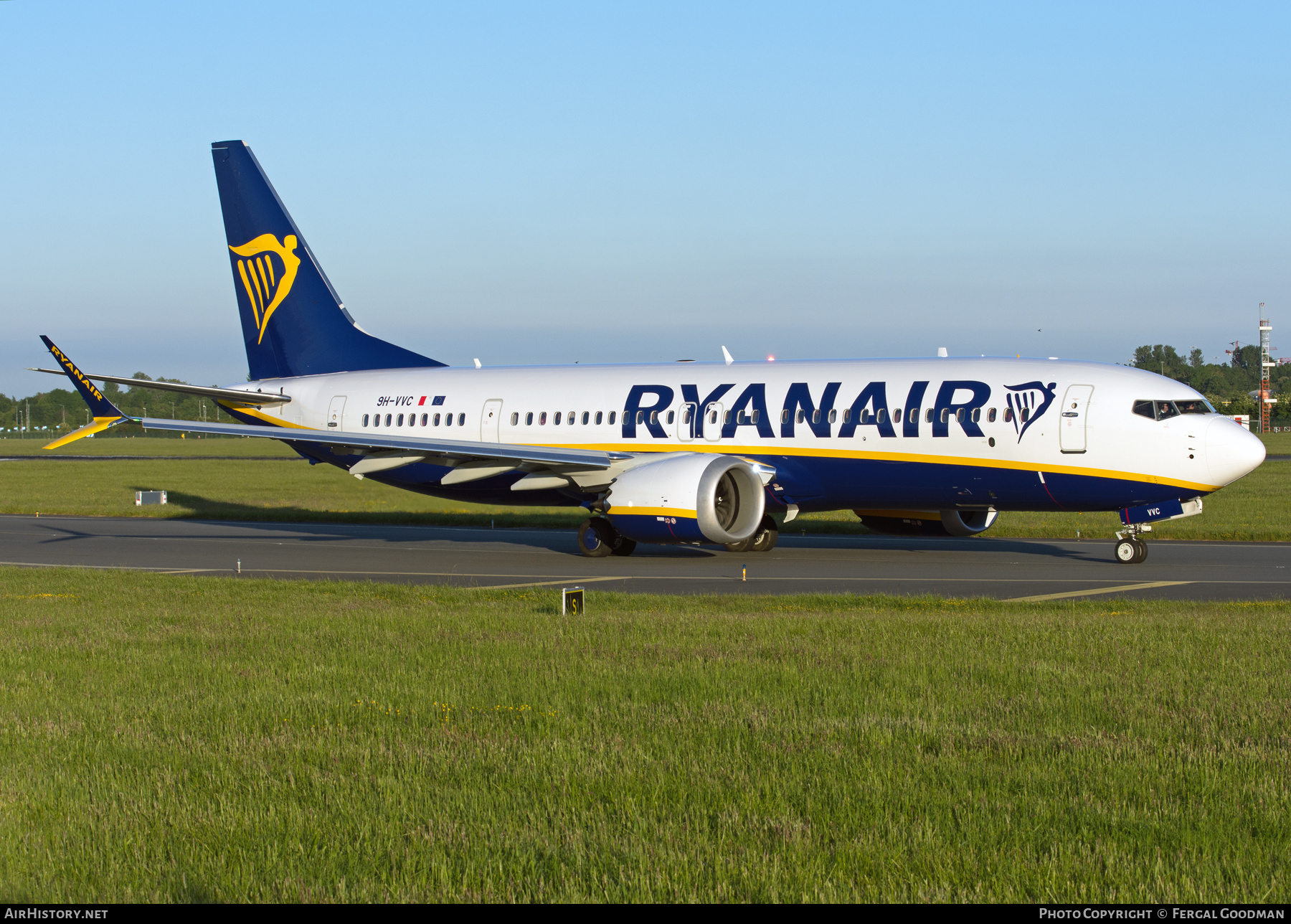 Aircraft Photo of 9H-VVC | Boeing 737-8200 Max 200 | Ryanair | AirHistory.net #466929