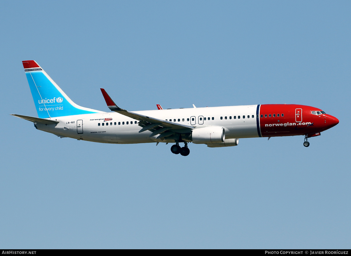 Aircraft Photo of LN-NIO | Boeing 737-81M | Norwegian | AirHistory.net #466990