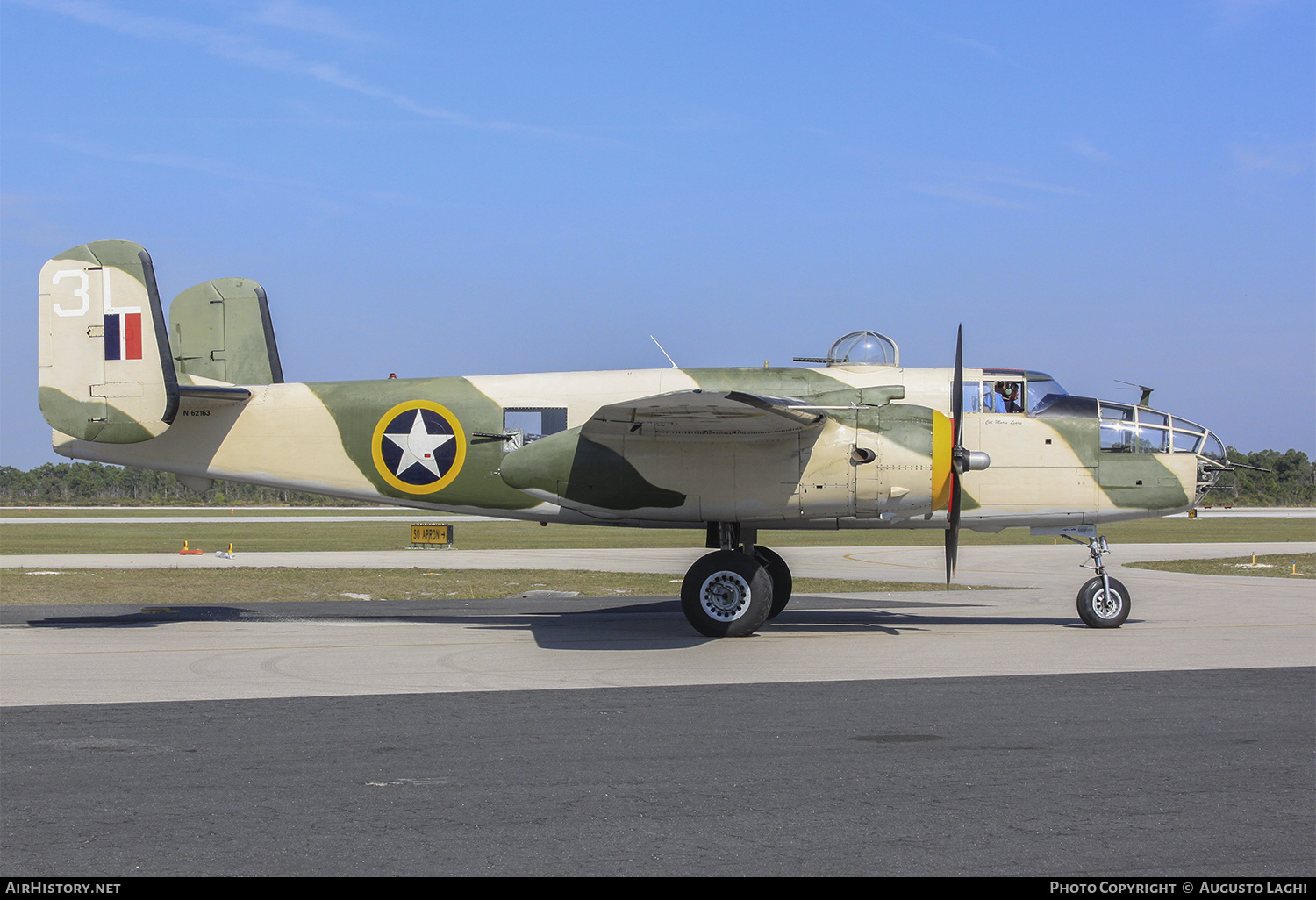 Aircraft Photo of N62163 | North American B-25J Mitchell | USA - Air Force | AirHistory.net #467020