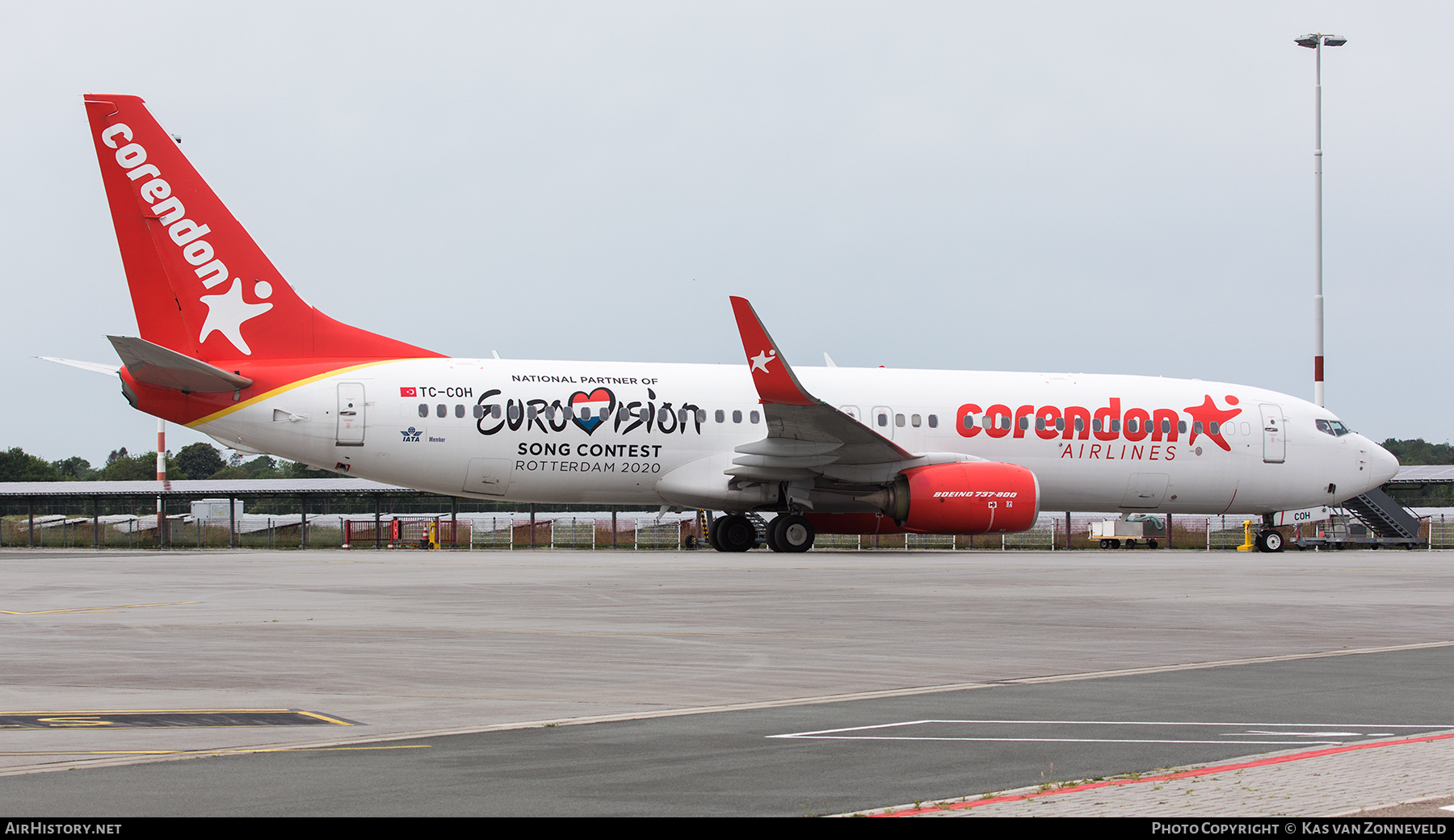 Aircraft Photo of TC-COH | Boeing 737-8EH | Corendon Airlines | AirHistory.net #467054