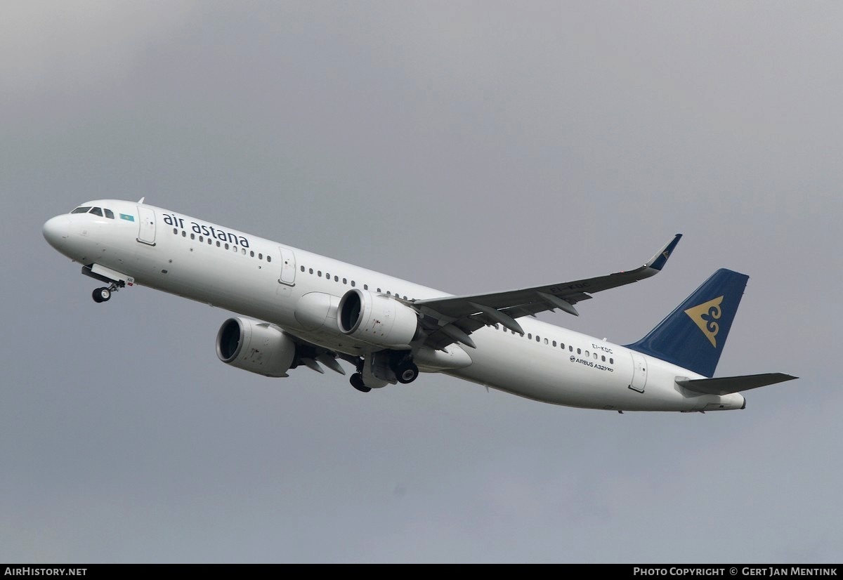 Aircraft Photo of EI-KDC | Airbus A321-271N | Air Astana | AirHistory.net #467124