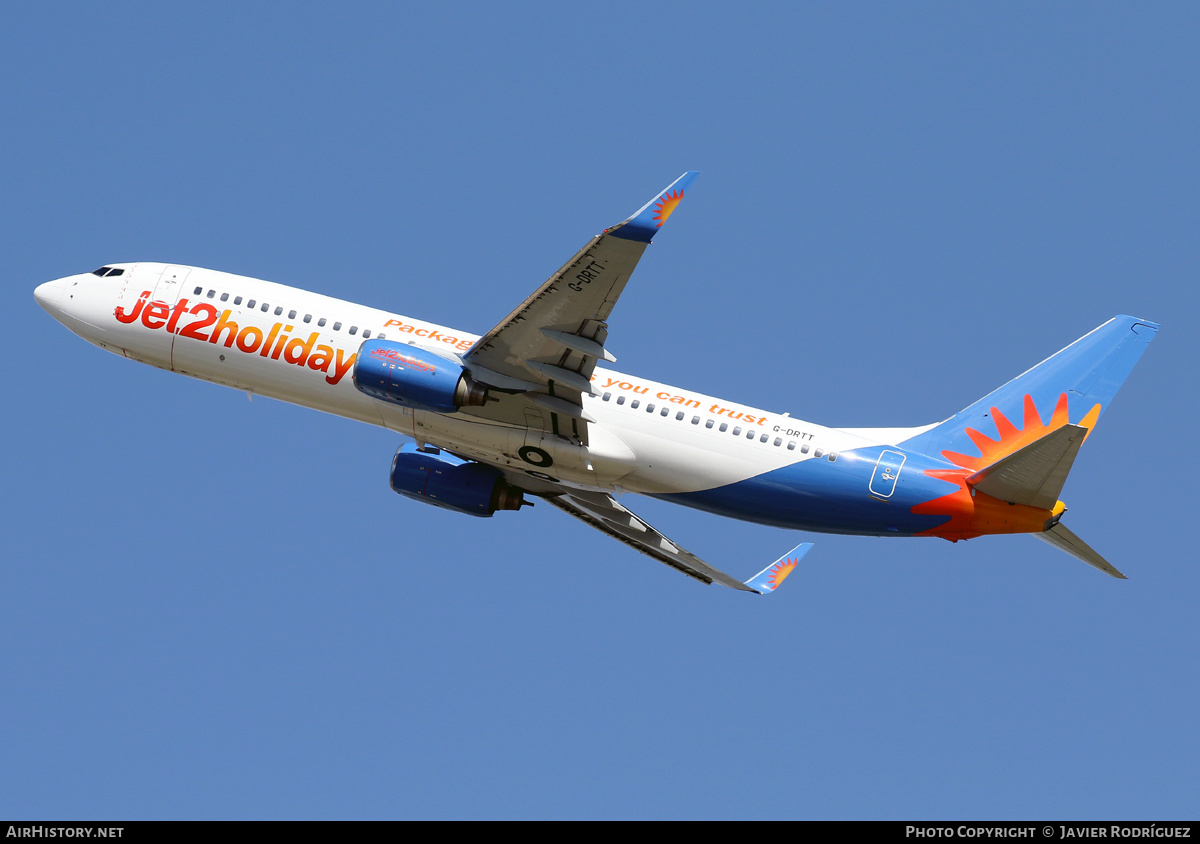 Aircraft Photo of G-DRTT | Boeing 737-8Q8 | Jet2 Holidays | AirHistory.net #467208