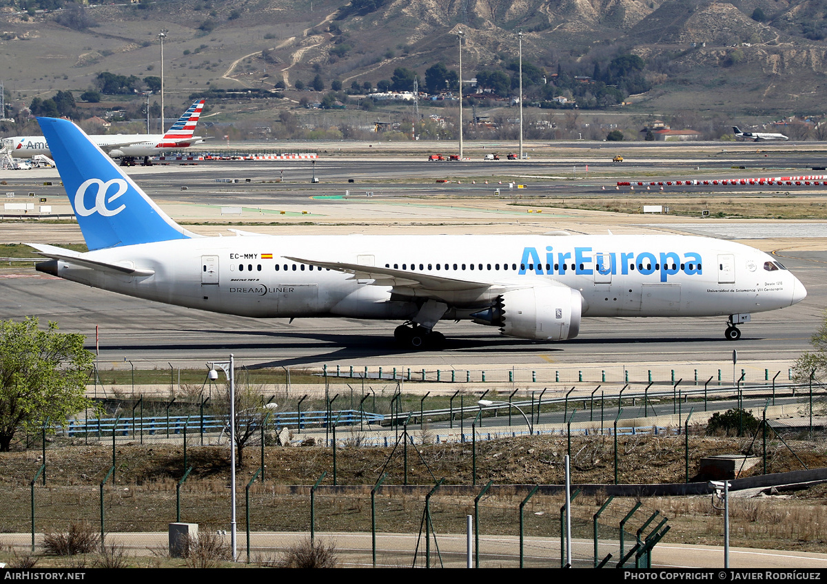 Aircraft Photo of EC-MMY | Boeing 787-8 Dreamliner | Air Europa | AirHistory.net #467214