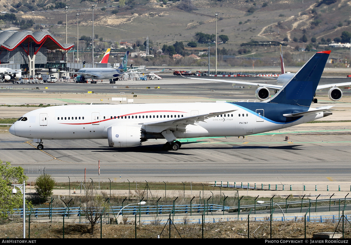 Aircraft Photo of P4-787 | Boeing 787-8 Dreamliner | AirHistory.net #467223