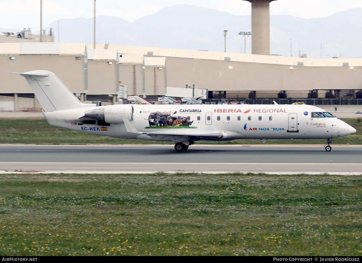 Aircraft Photo of EC-HEK | Bombardier CRJ-200ER (CL-600-2B19) | Iberia Regional | AirHistory.net #467249