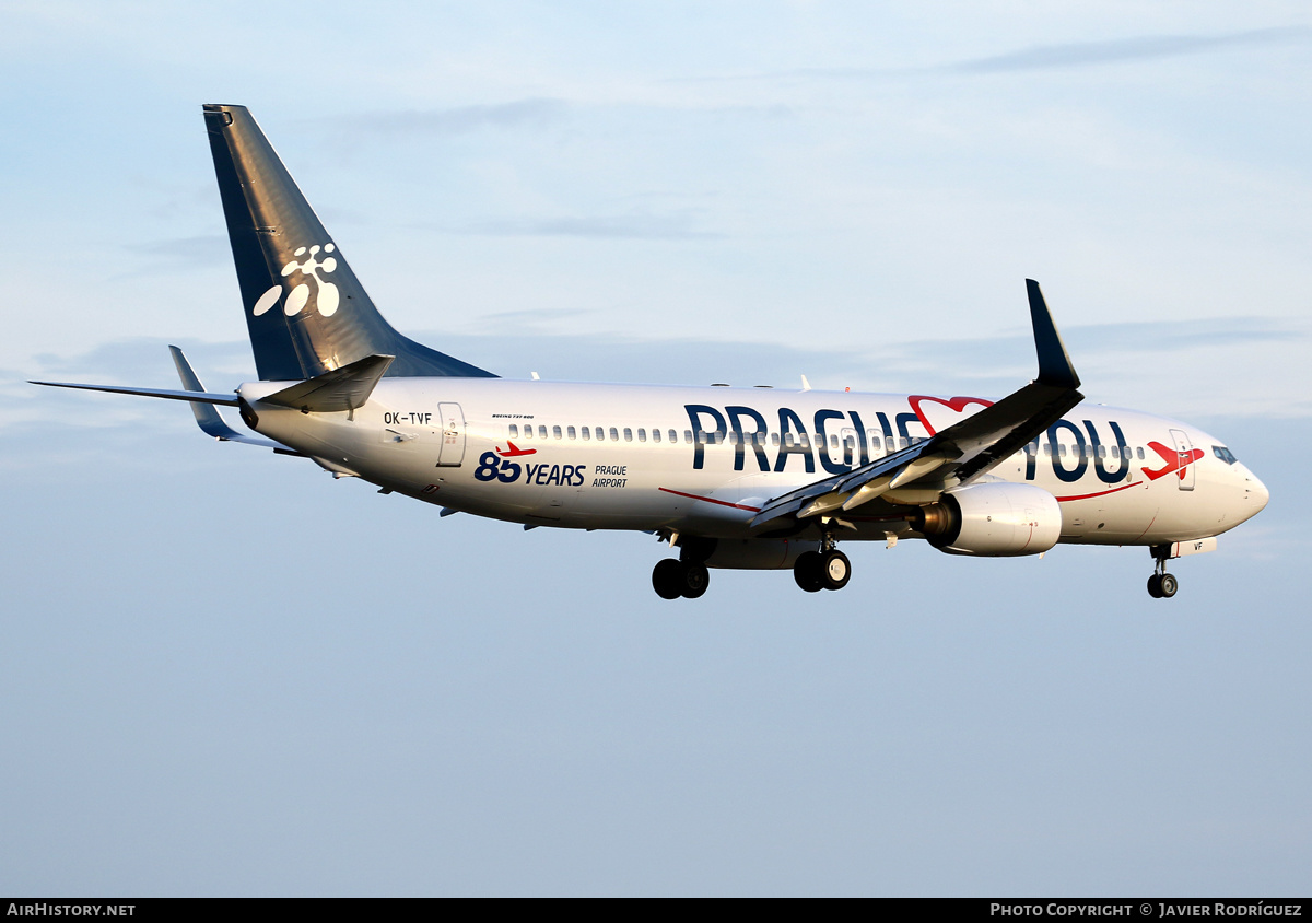 Aircraft Photo of OK-TVF | Boeing 737-8FH | Travel Service | AirHistory.net #467252