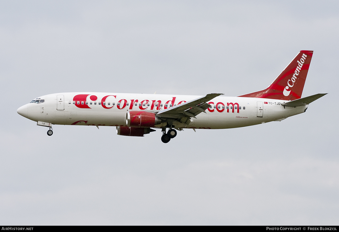 Aircraft Photo of TC-TJD | Boeing 737-4Q8 | Corendon Airlines | AirHistory.net #467317