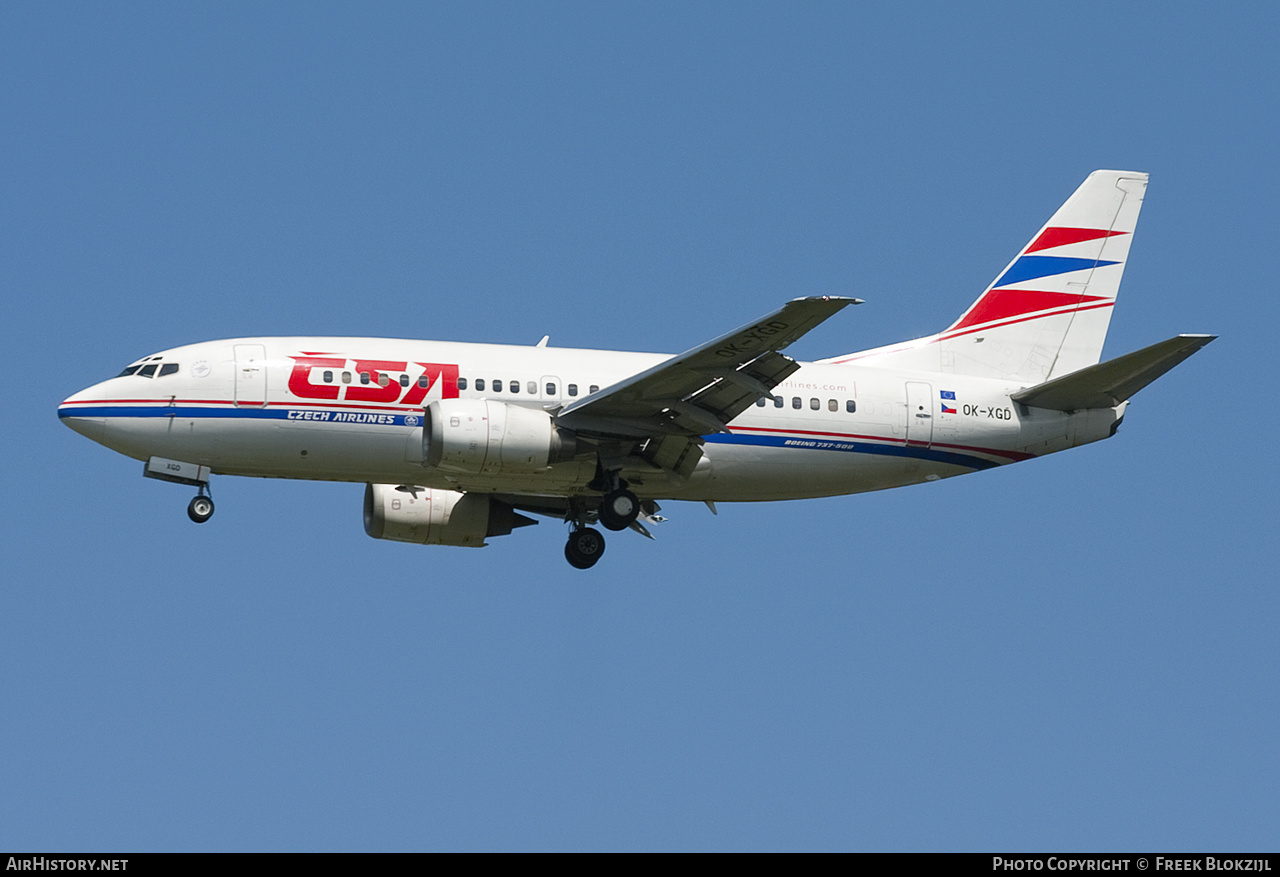 Aircraft Photo of OK-XGD | Boeing 737-55S | ČSA - Czech Airlines | AirHistory.net #467318