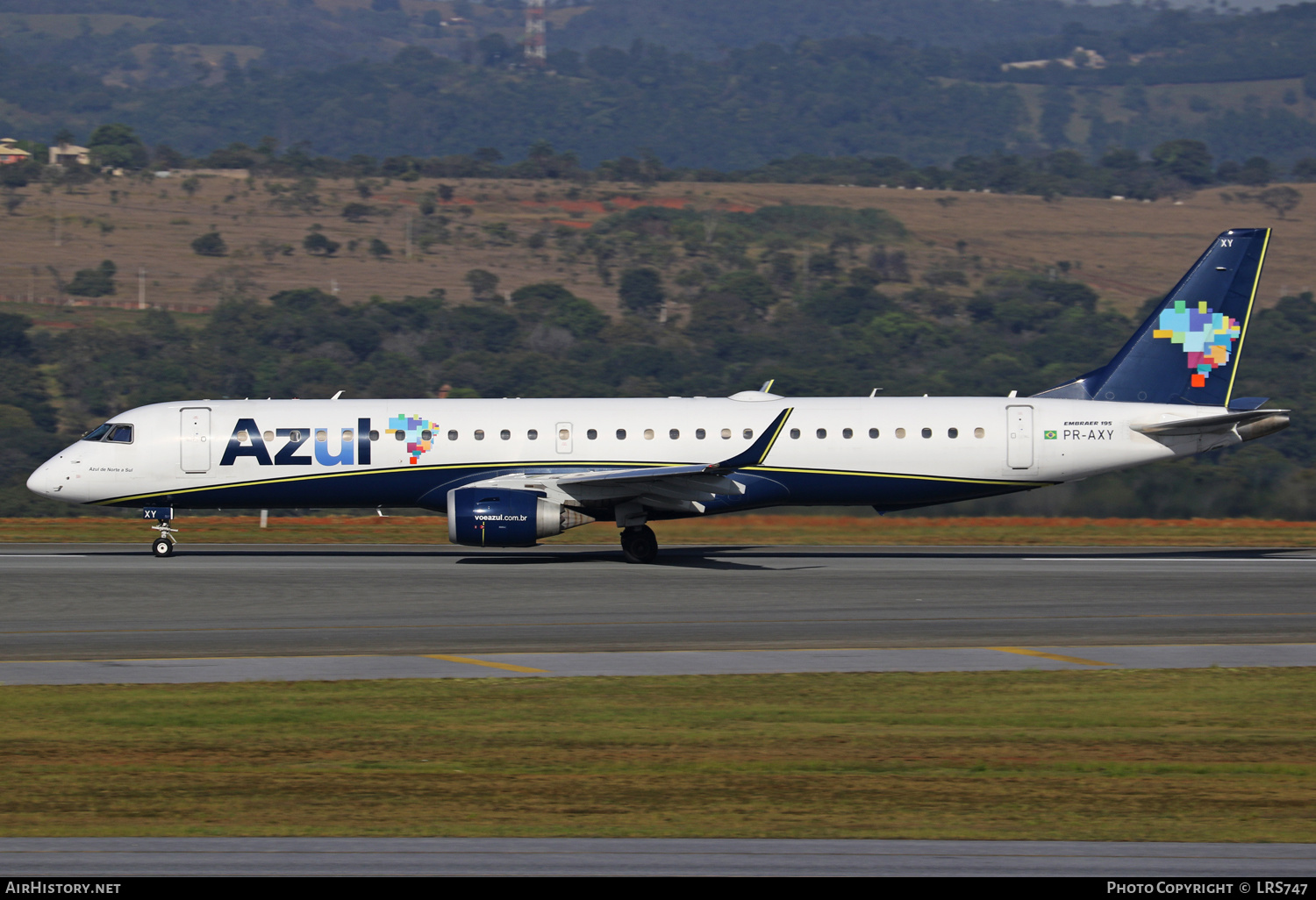 Aircraft Photo of PR-AXY | Embraer 195AR (ERJ-190-200IGW) | Azul Linhas Aéreas Brasileiras | AirHistory.net #467407