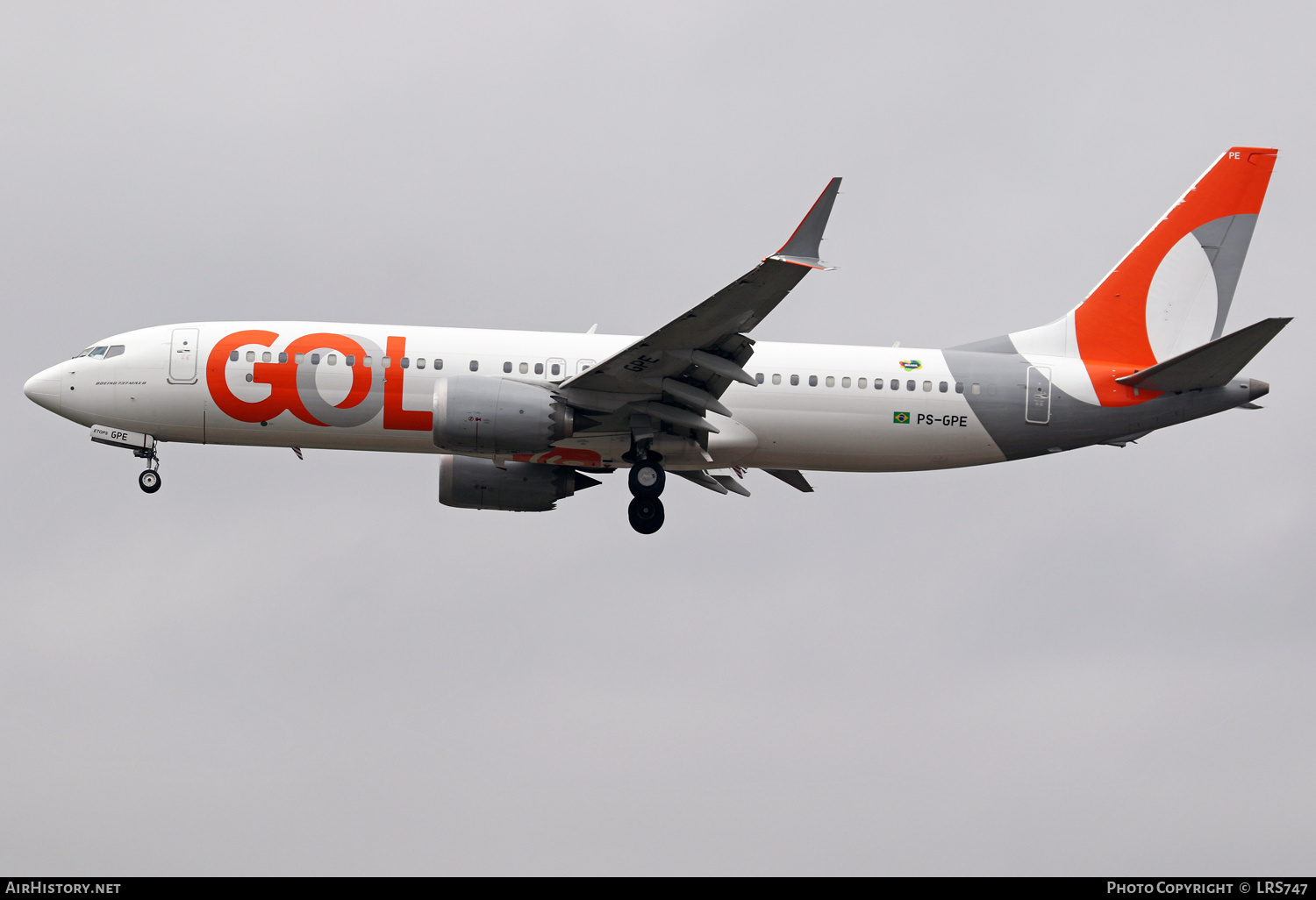 Aircraft Photo of PS-GPE | Boeing 737-8 Max 8 | GOL Linhas Aéreas | AirHistory.net #467412