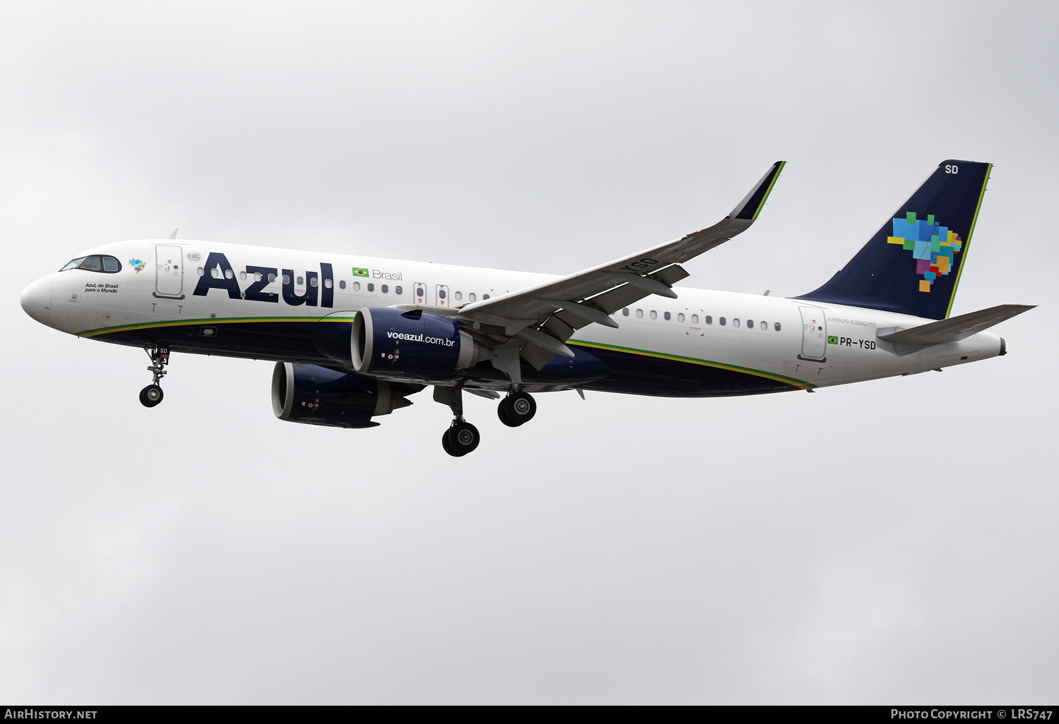 Aircraft Photo of PR-YSD | Airbus A320-251N | Azul Linhas Aéreas Brasileiras | AirHistory.net #467421