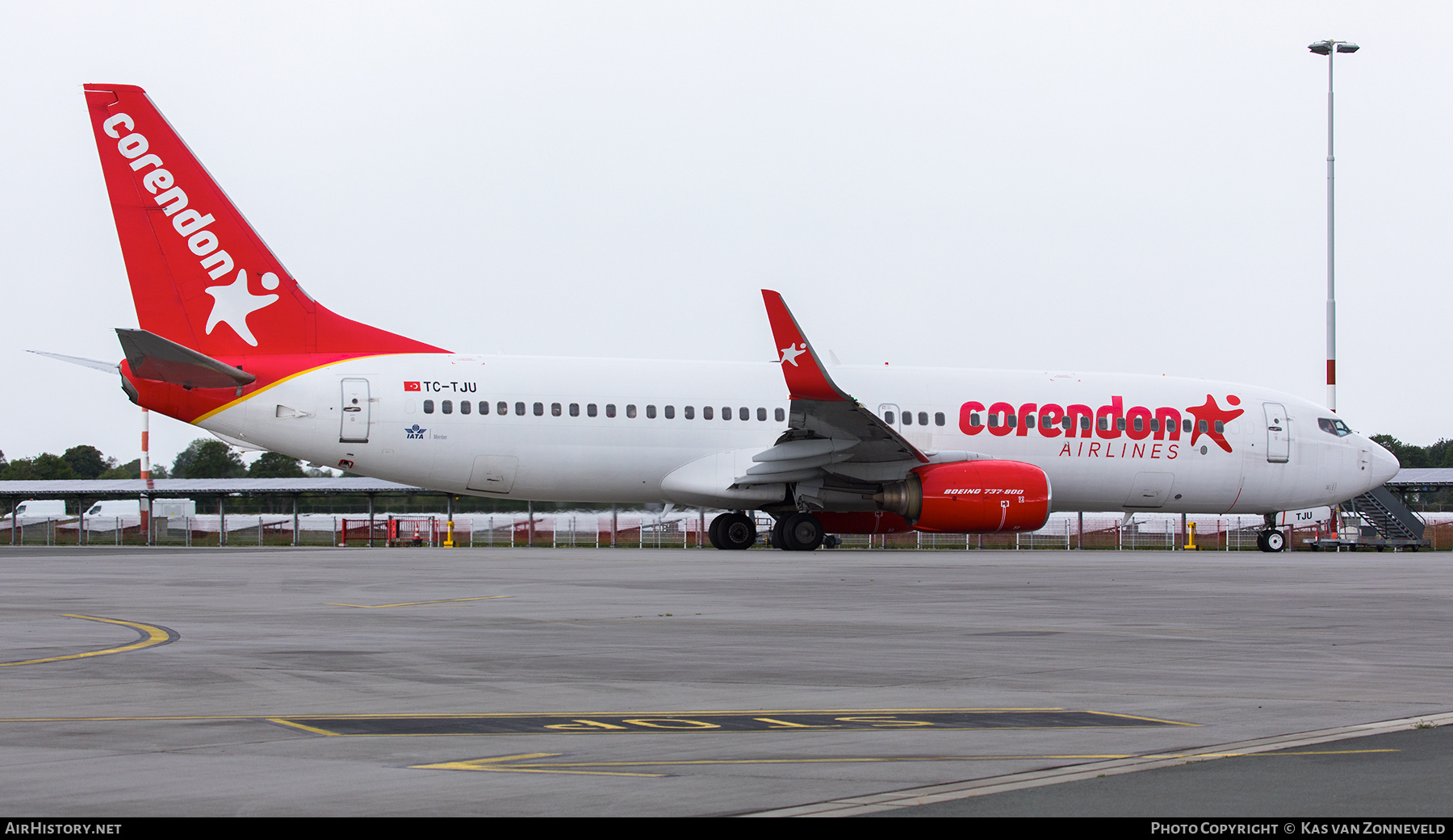 Aircraft Photo of TC-TJU | Boeing 737-8HX | Corendon Airlines | AirHistory.net #467439