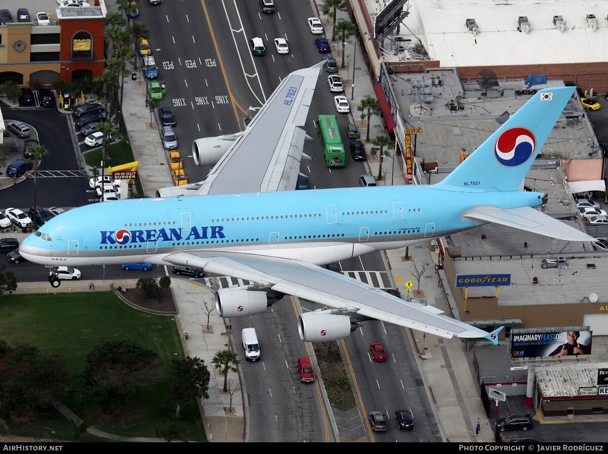 Aircraft Photo of HL7621 | Airbus A380-861 | Korean Air | AirHistory.net #467451