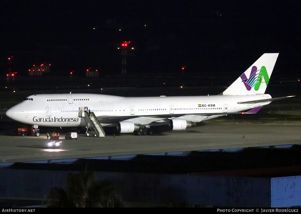 Aircraft Photo of EC-KSM | Boeing 747-412 | Garuda Indonesia | AirHistory.net #467461