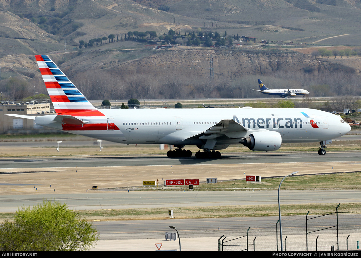 Aircraft Photo of N770AN | Boeing 777-223/ER | American Airlines | AirHistory.net #467465