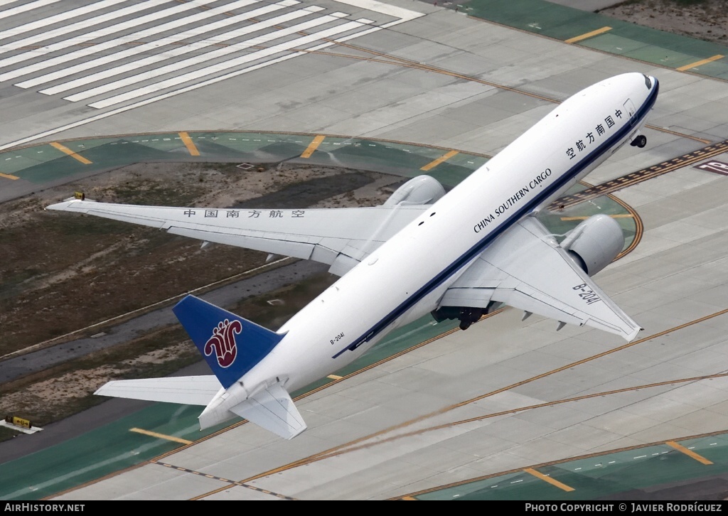 Aircraft Photo of B-2041 | Boeing 777-F1B | China Southern Airlines Cargo | AirHistory.net #467471