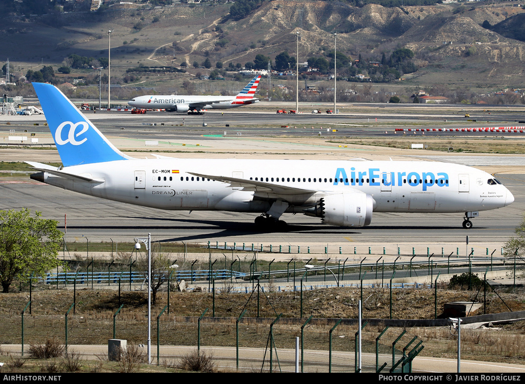 Aircraft Photo of EC-MOM | Boeing 787-8 Dreamliner | Air Europa | AirHistory.net #467491