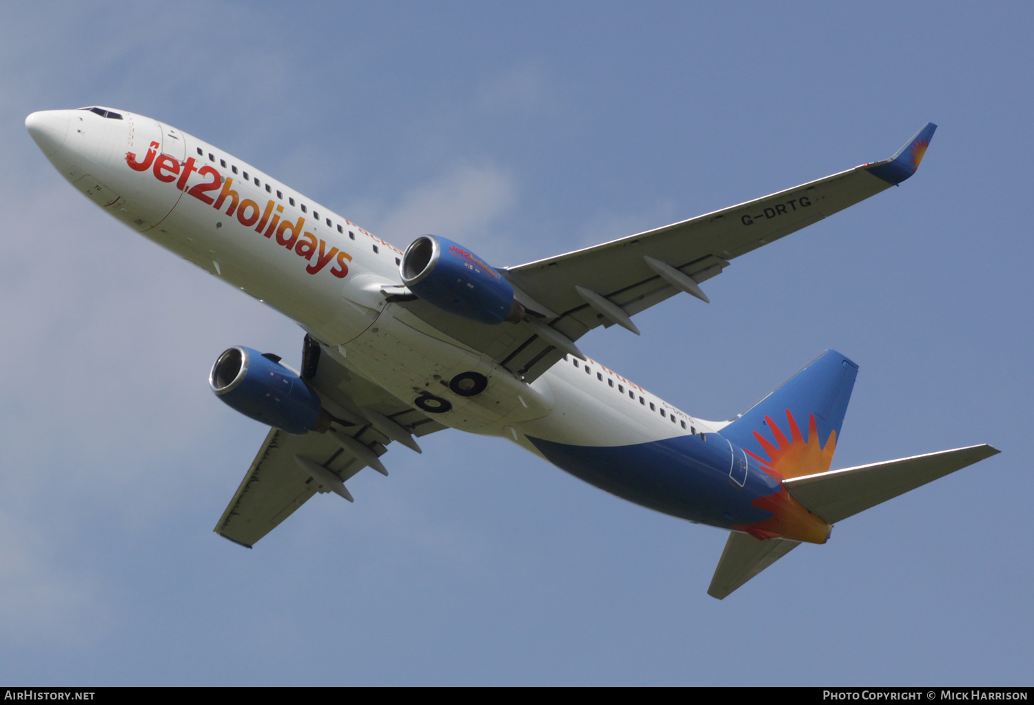 Aircraft Photo of G-DRTG | Boeing 737-8BK | Jet2 Holidays | AirHistory.net #467549