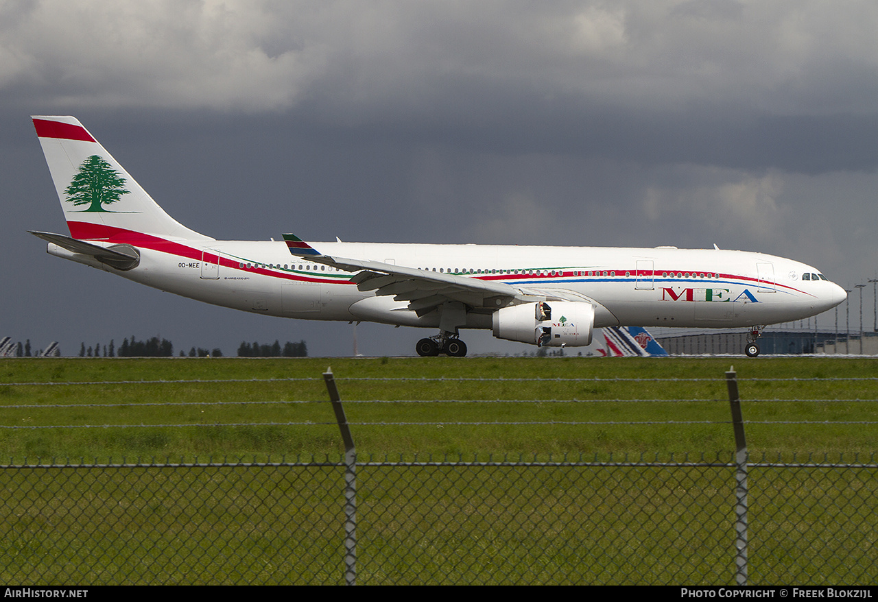 Aircraft Photo of OD-MEE | Airbus A330-243 | MEA - Middle East Airlines | AirHistory.net #467570