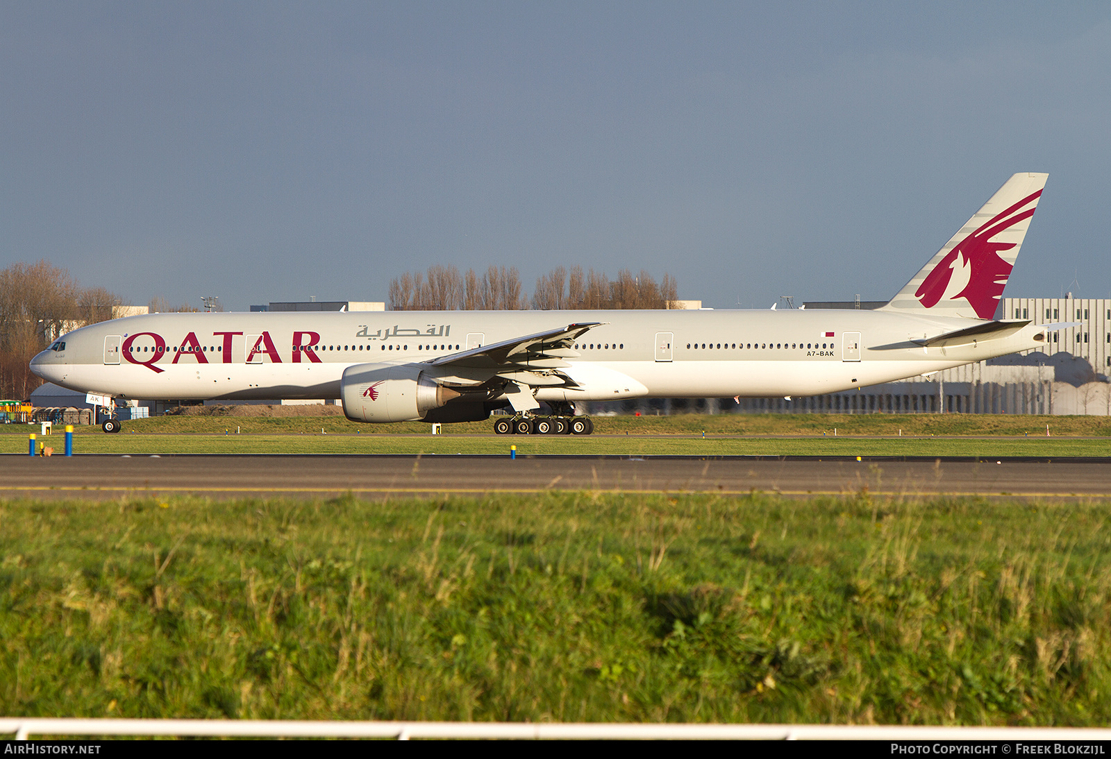 Aircraft Photo of A7-BAK | Boeing 777-3DZ/ER | Qatar Airways | AirHistory.net #467576