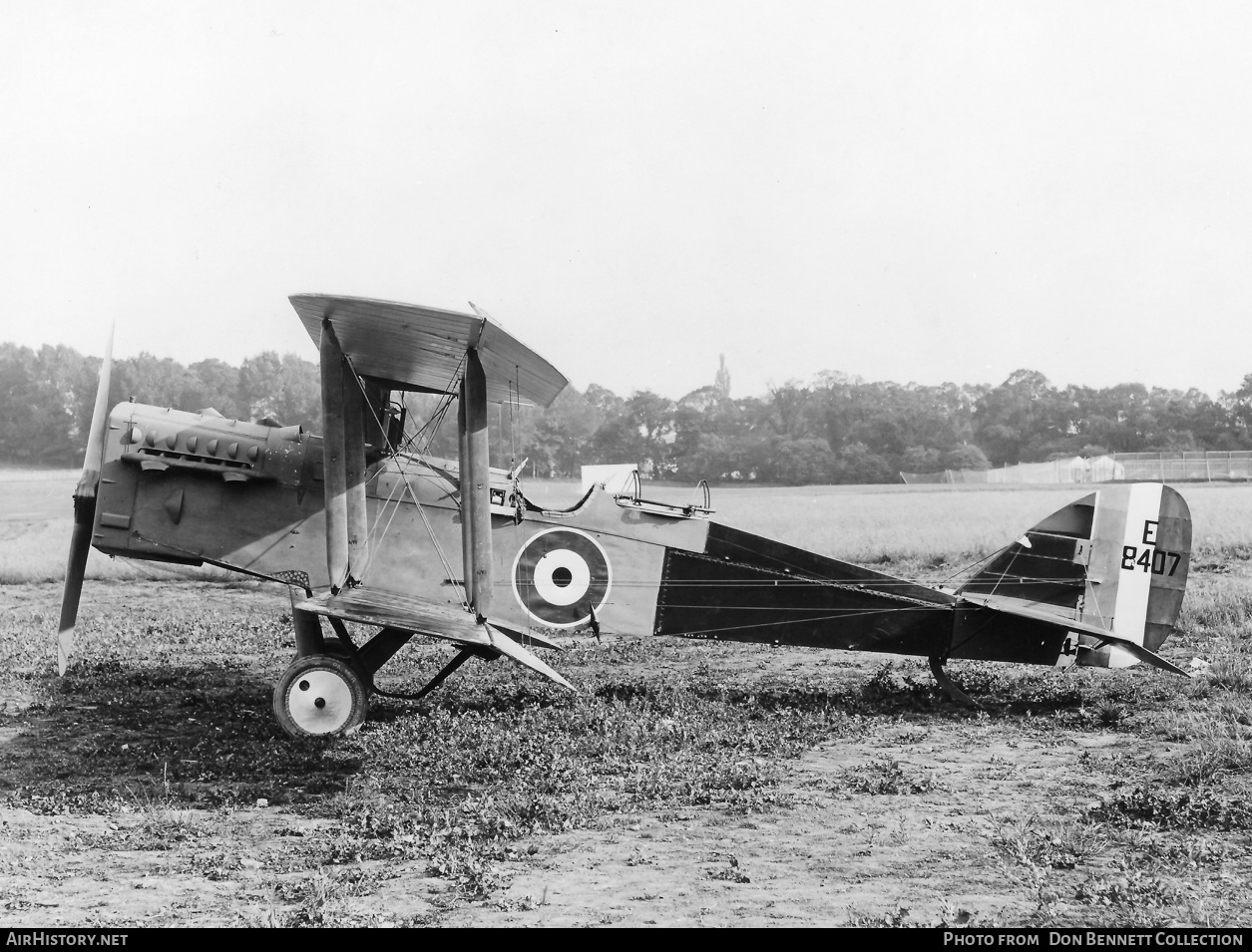 Aircraft Photo of E8407 | Airco DH-9A | UK - Air Force | AirHistory.net #467585